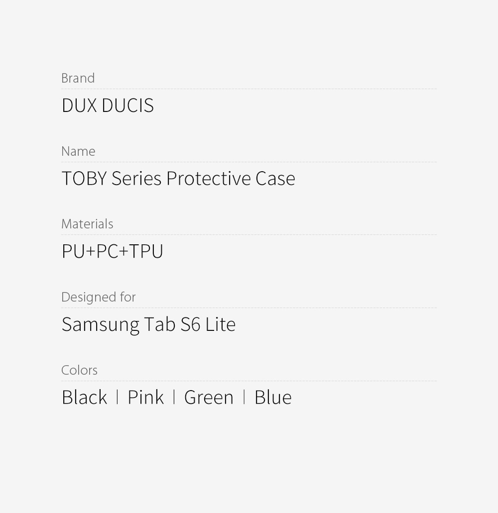 Bao Da Dux Ducis Toby Case Samsung Tab S6 Lite P610 P613 P615 P619 Chinh Hang (17)