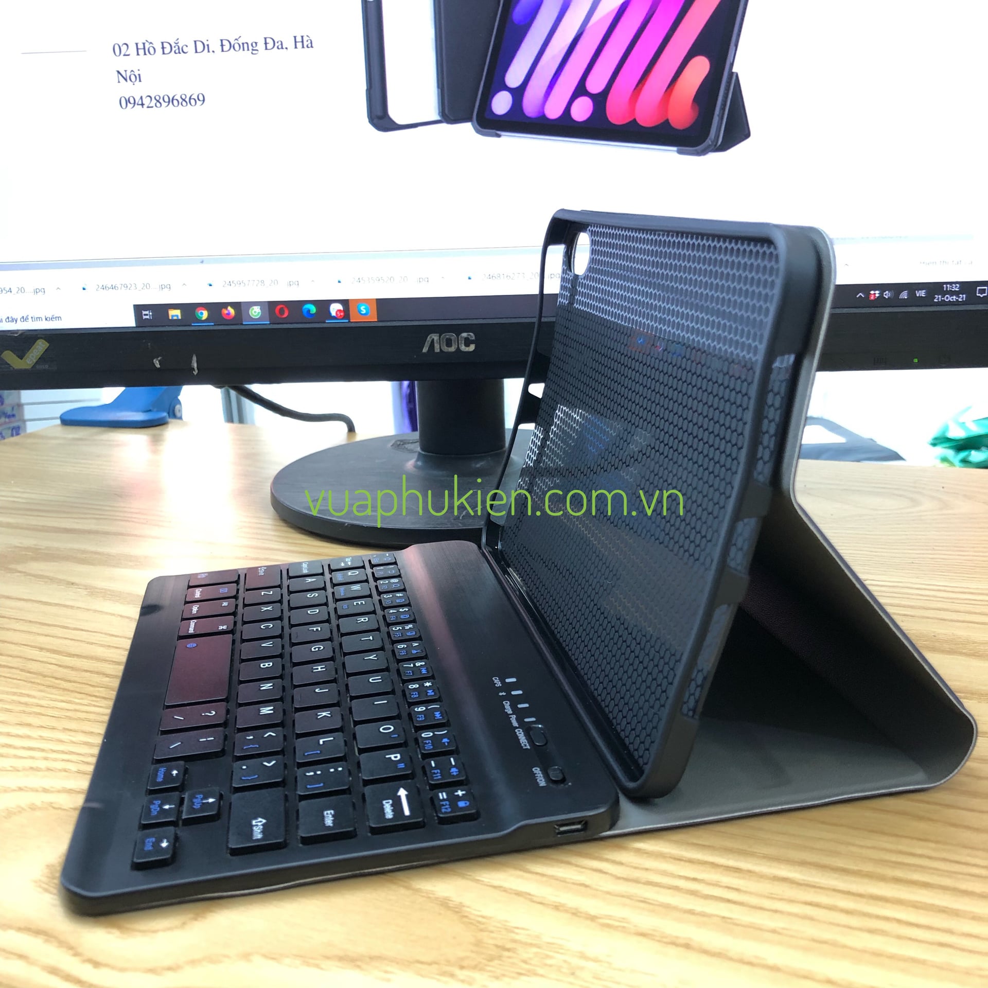 Bao Da Ipad Mini 6 2021 Smart Keyboard Kem Ban Phim Bluetooth (4)