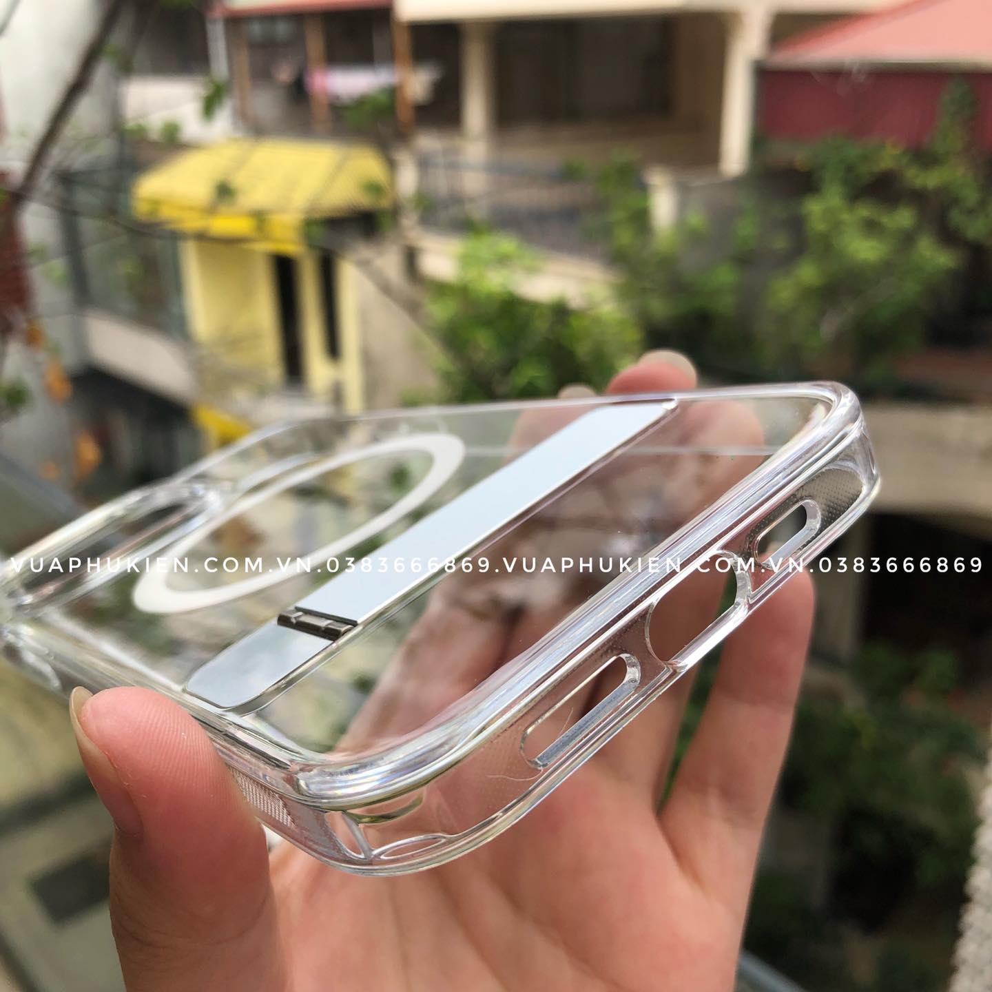 Op Lung Magsafe Wiwu Aurora Trong Suot Cho Iphone 13 13 Pro 13 Pro Max Cao Cap (8)