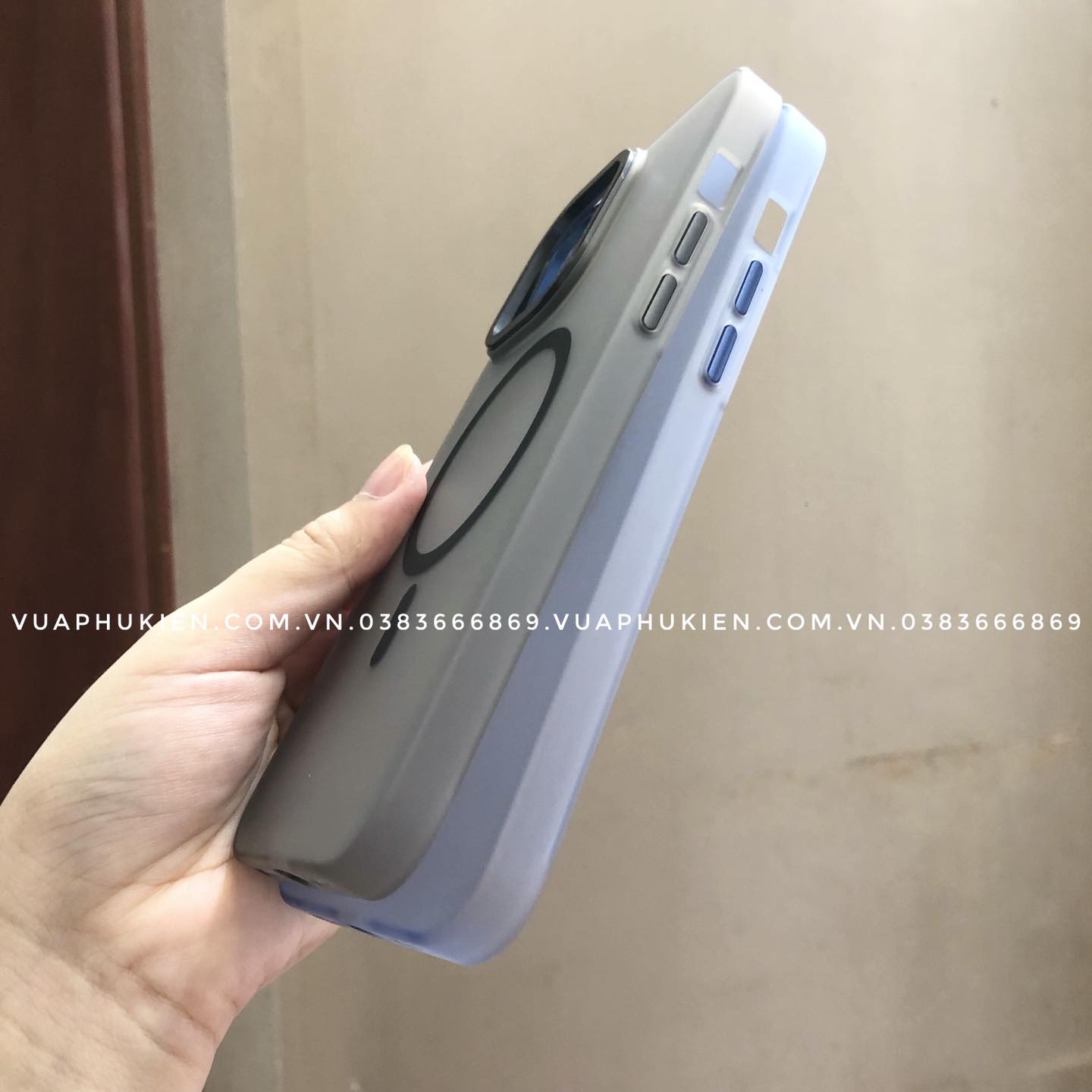 Op Lung Nham Magsafe Wiwu Ultra Thin Slim Case Cho Iphone 14 Pro Max Ho Tro Sac Khong Day Cao Cap (4)
