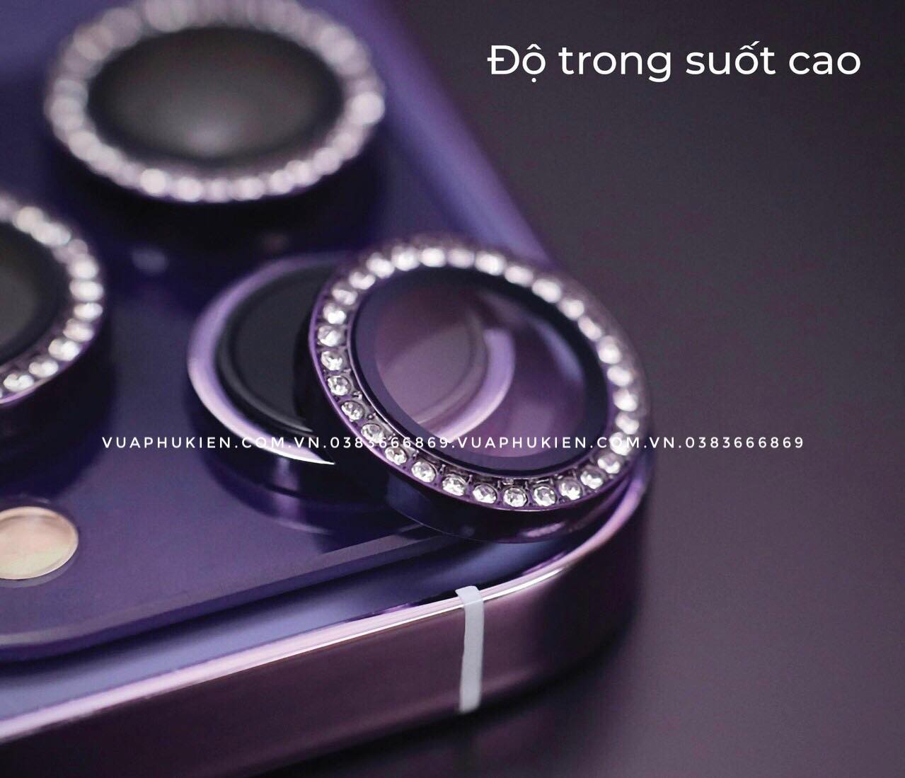 Vien Lens Diamond Premium Bao Ve Camera Iphone Kuzoom Co Khung Dan Iphone 13 13 Pro 13 Pro Max (2)