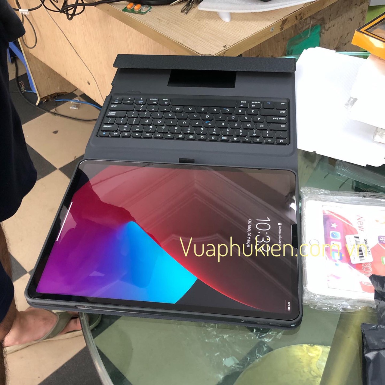 Bao Da Ban Phim Dux Ducis Wireless Keyboard Trackpad Cho Ipad 2020 2021 2022 (9)