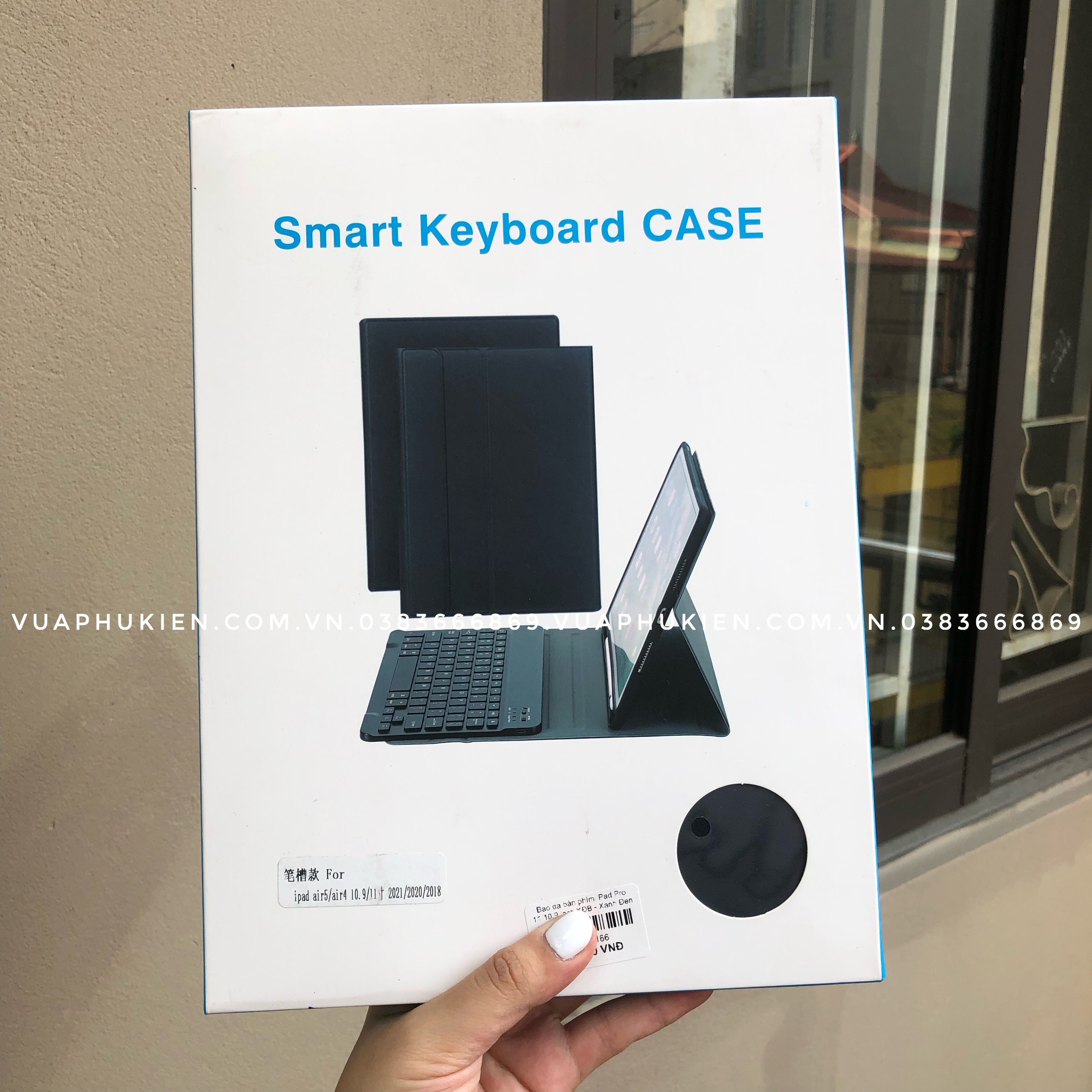 Bao Da Ipad 11 Inch 2018 2020 2021 2022 Smart Keyboard Kem Ban Phim Bluetooth Co Khay Dung But (1)