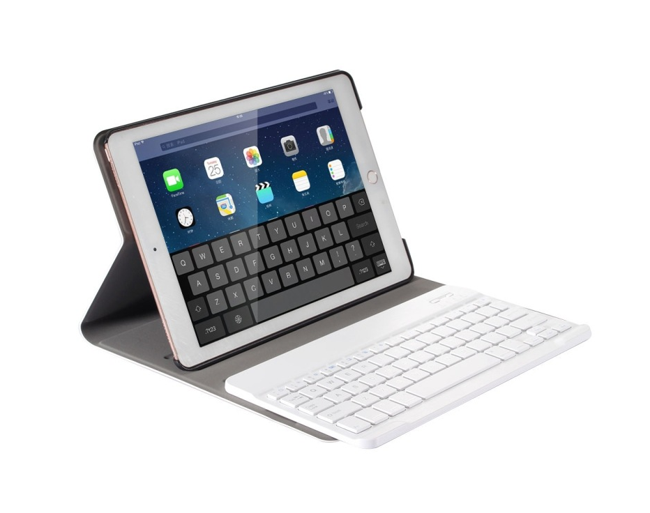 Bao Da Ipad 2 3 4 Smart Keyboard Kem Ban Phim Bluetooth Co Khay Dung But (2)