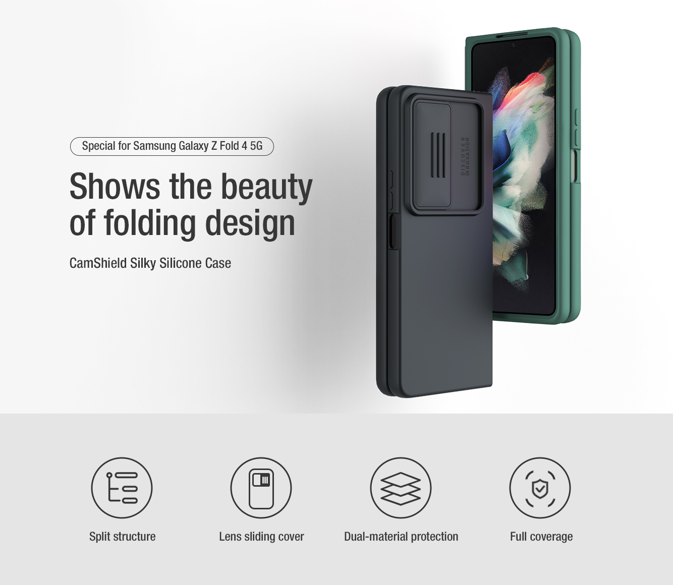 Op Lung Bao Ve Camera Nillkin Camshield Silky Silicon Case Galaxy Z Fold 4 Fold4 (2)