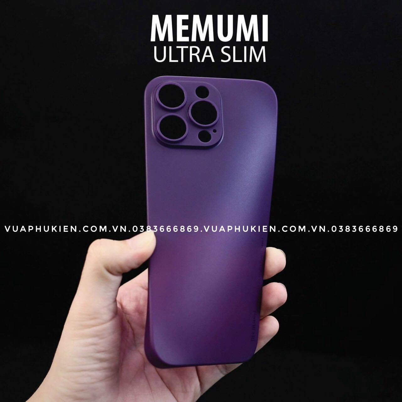 Op Lung Sieu Mong 0 3mm Cho Iphone 14 Pro Max Cao Cap Chinh Hang Memumi (2)