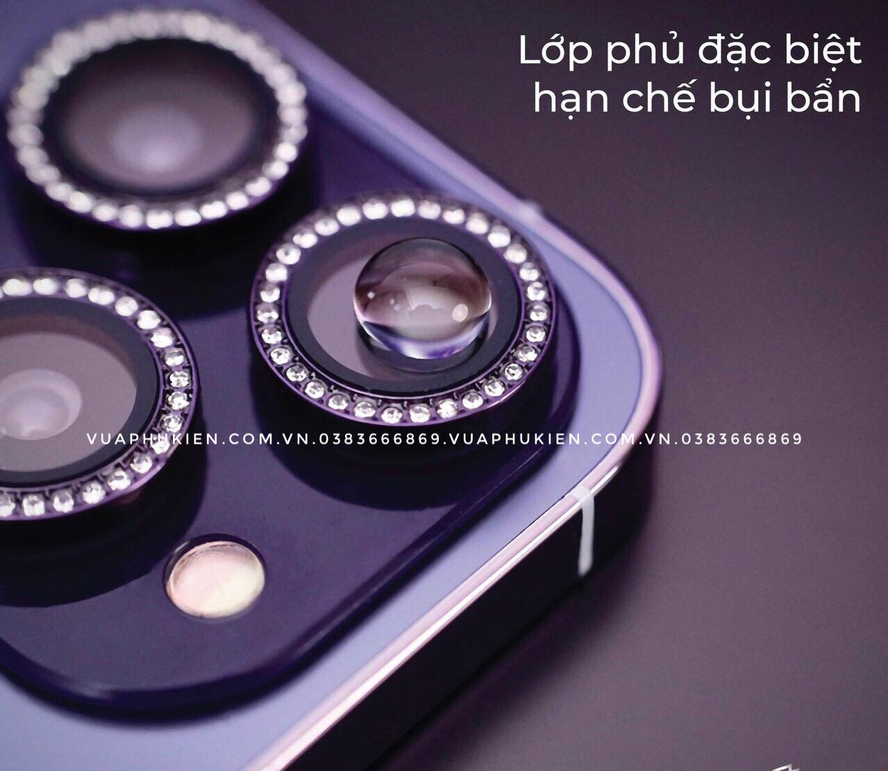 Vien Lens Diamond Premium Bao Ve Camera Iphone Kuzoom Co Khung Dan Iphone 13 13 Pro 13 Pro Max (1)