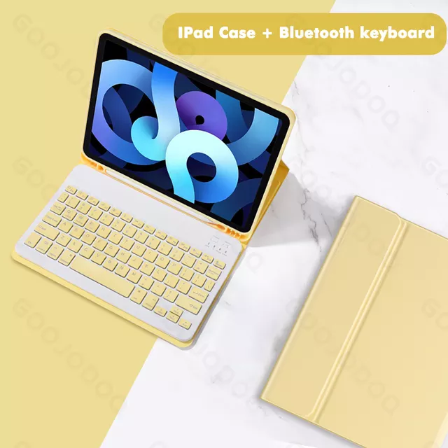 Bao Da Ipad Gen 10 10 9 Inch 2022 Smart Keyboard Kem Ban Phim Bluetooth Co Khay Dung But (6)