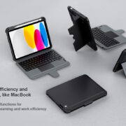 Bao da kèm bàn phím trackpad iPad Gen 10 (10.9 inch) 2022 Nillkin Bumper Combo Keyboard siêu chống sốc