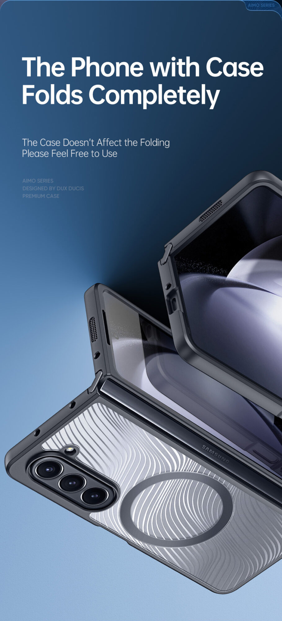Bao Da Samsung Galaxy Z Fold 5 Fold5 Chinh Hang Dux Ducis Aimo Magsafe Cao Cap (11)