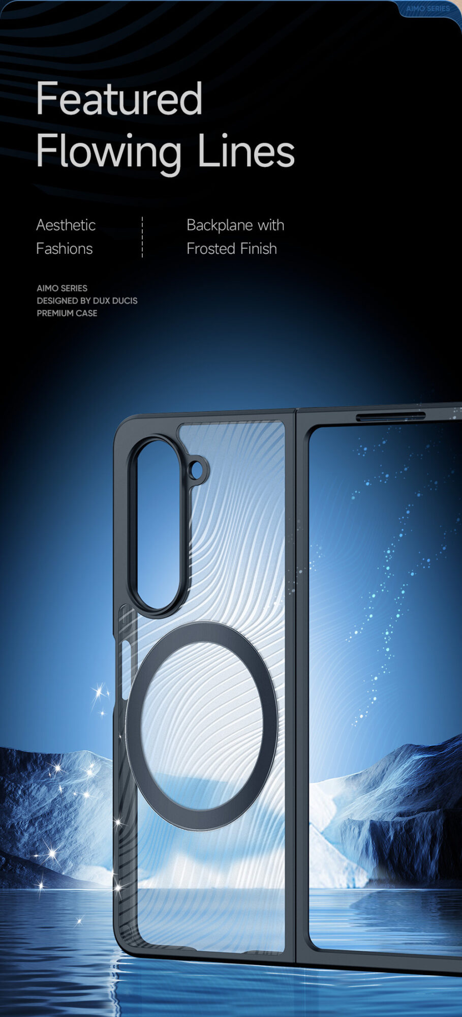 Bao Da Samsung Galaxy Z Fold 5 Fold5 Chinh Hang Dux Ducis Aimo Magsafe Cao Cap (7)