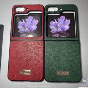 Ốp lưng dành cho Samsung Galaxy Z Flip 5 hiệu SULADA dạng da mềm. Hàng cao cấp.