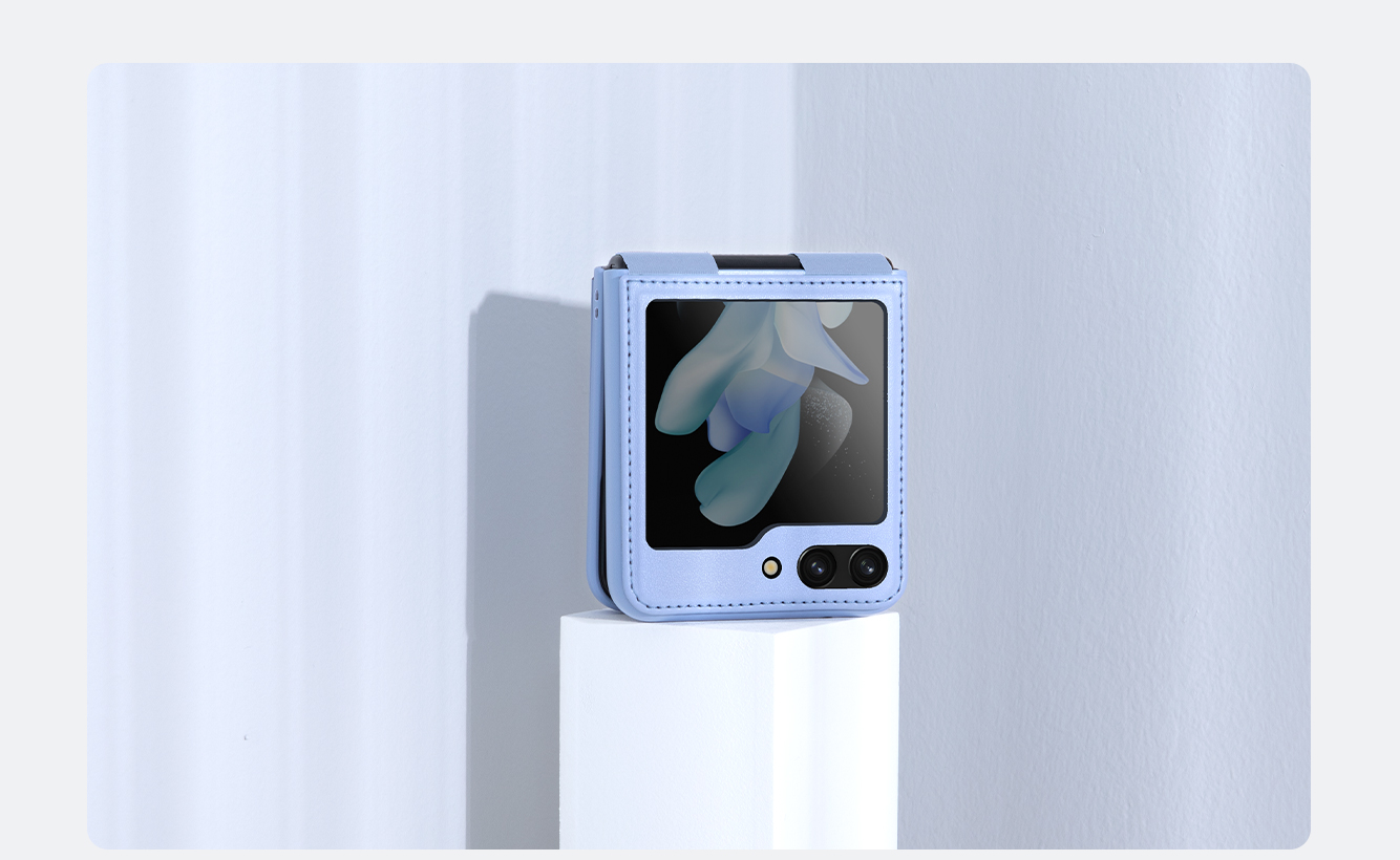 Bao Da Samsung Galaxy Z Flip 5 Flip5 Chinh Hang Nillkin Qin Leather Case (9)