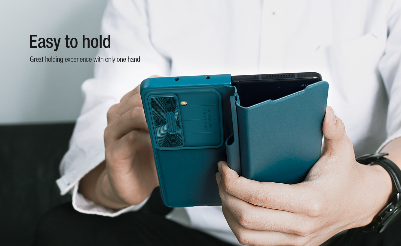 Bao Da Samsung Galaxy Z Fold 5 Fold5 Chinh Hang Nillkin Qin Pro Leather Case (4)
