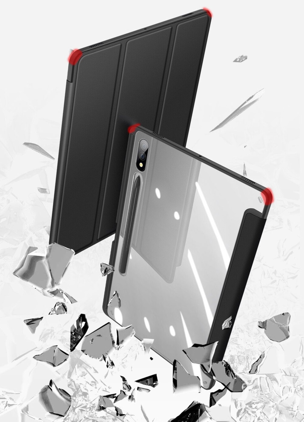 Bao Da Samsung Tab S9 Plus X810 X816b Chinh Hang Dux Ducis Toby Case Lung Cung Trong Vien Deo Co Khay De But (11)