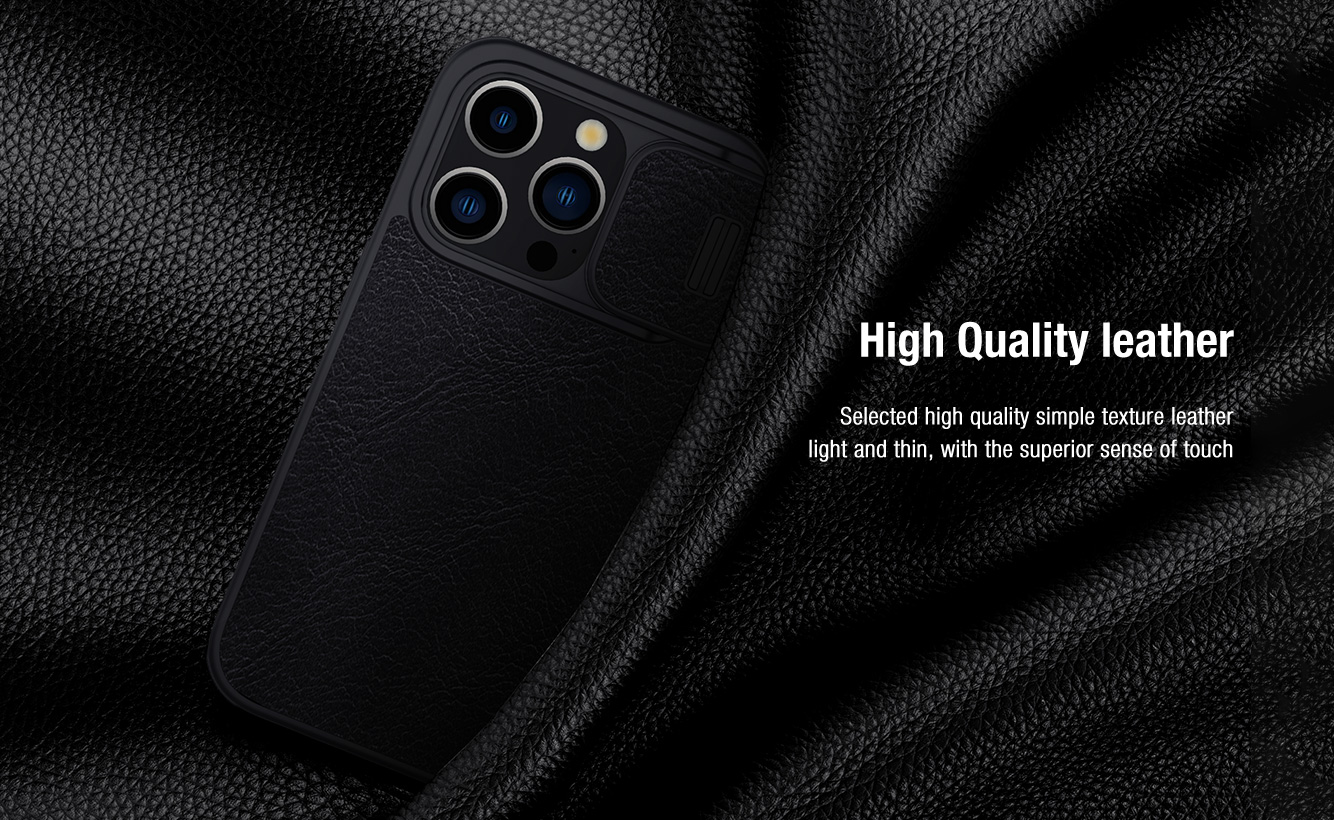 Bao Da Iphone 15 Pro Max Chinh Hang Nillkin Qin Pro Leather Case Bao Ve Camera Co Khay Cai The (2)