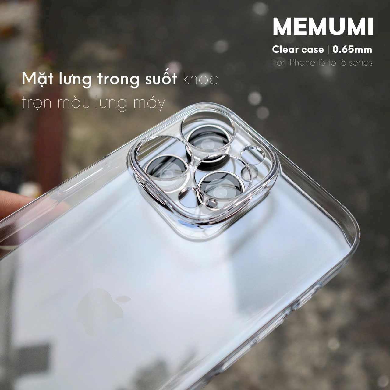 Op Lung Mica Trong Suot Chinh Hang Memumi Cho Iphone 15 15 Plus 15 Pro 15 Pro Max (5)