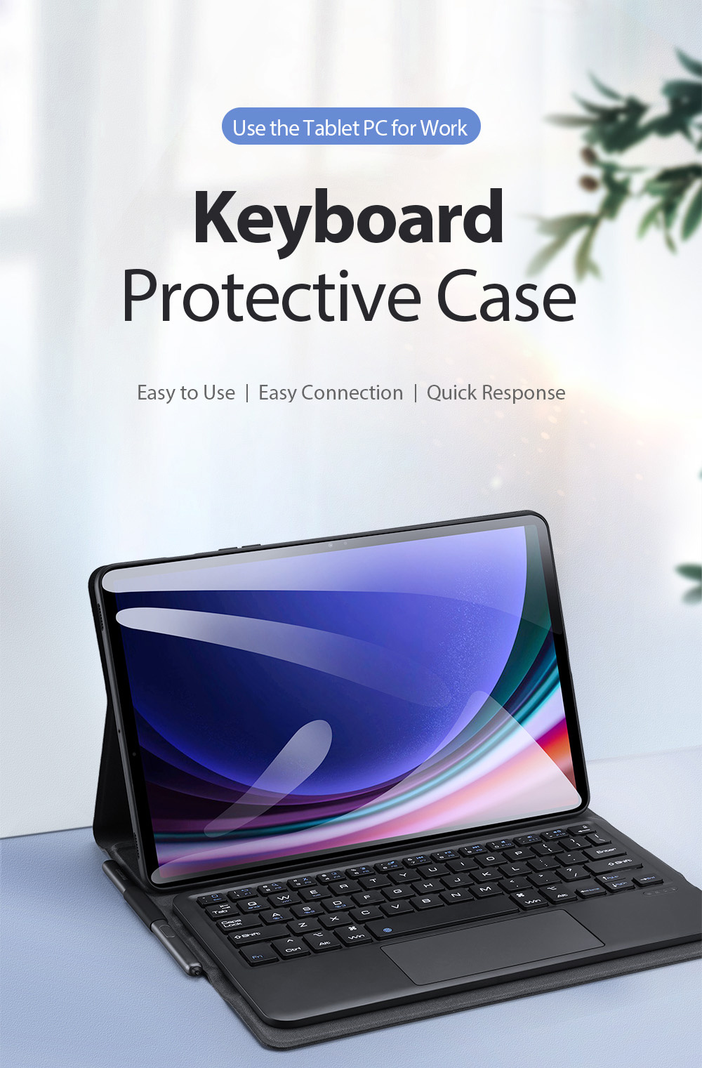 Bao Da Ban Phim Samsung Tab S9 Fe X510 X516 Chinh Hang Dux Ducis Tk Series Keyboard With Protective Case Co Trackpad (2)