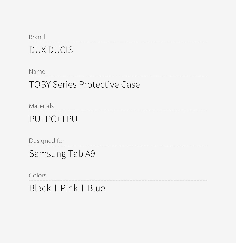Bao Da Samsung Tab A9 X110 X115 Chinh Hang Dux Ducis Toby Lung Trong Suot Vien Deo (14)