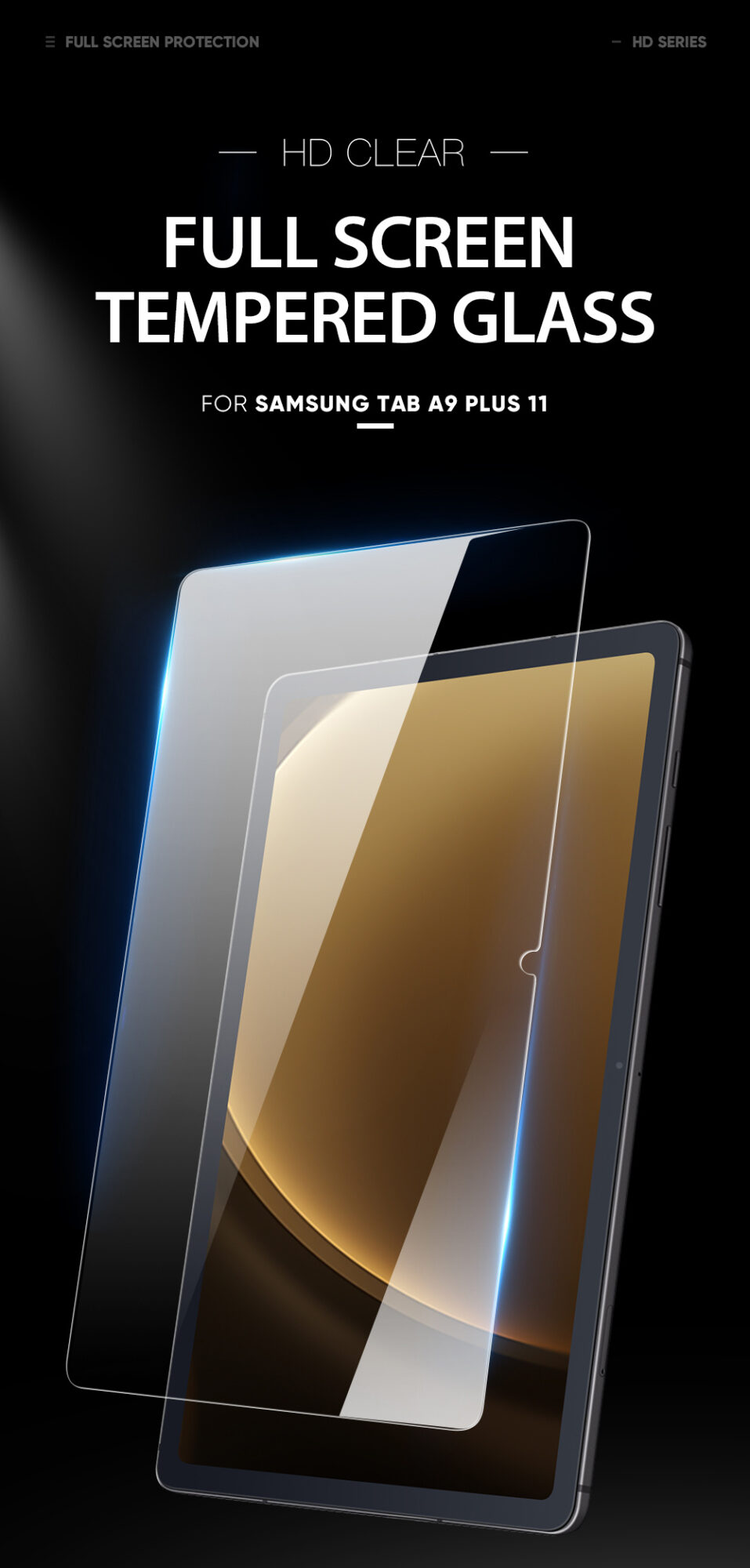 Tam Dan Kinh Cuong Luc Samsung Tab A9 Plus X210 X215 X216 Chinh Hang Dux Ducis Tempered Glass Screen Protector (1)