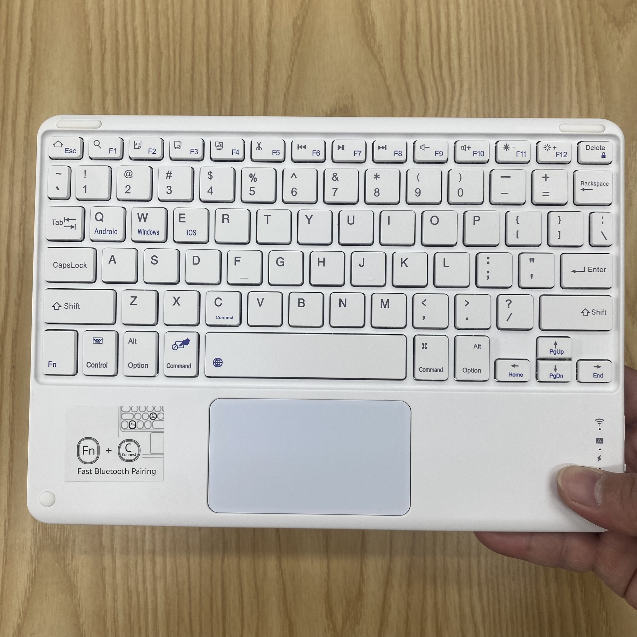 Ban Phim Coteci Portable Wireless Smart Keyboard Cao Cap Co Ban Di Chuot Trackpad (3)