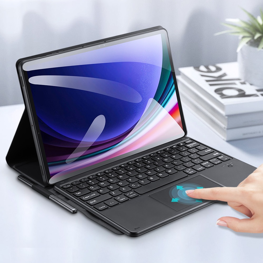 Bao Da Ban Phim Samsung Tab S9 Fe Plus X610 X616 Chinh Hang Dux Ducis Tk Series Keyboard Ket Noi Bluetooth Co Trackpad Vuaphukien (1)