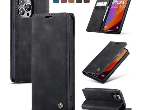 Bao Da Iphone 15 Pro Max Chinh Hang Caseme Retro Flip Leather Co Ngan Dung The (1)