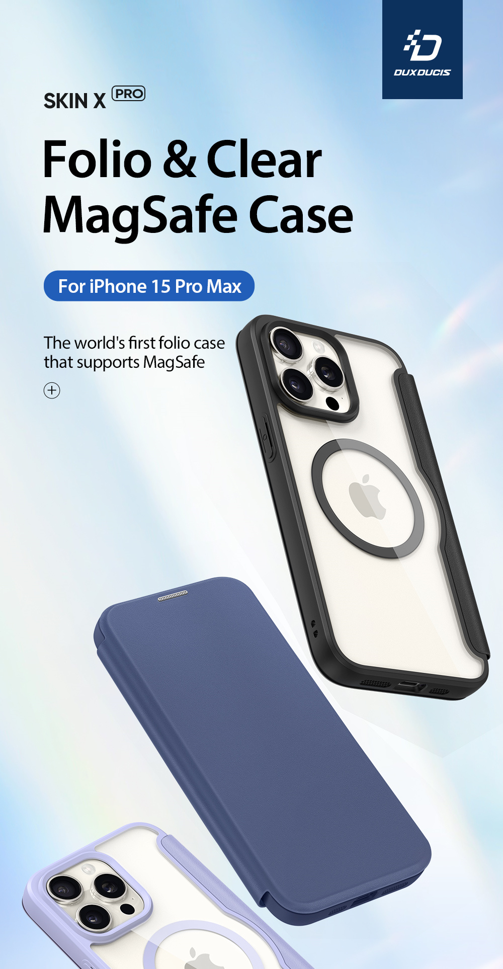 Bao Da Iphone 15 Pro Max Chinh Hang Dux Ducis Skin X Pro Ho Tro Magsafe Lung Trong Co Khay Cai The (1)