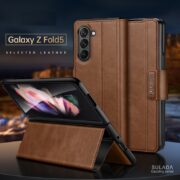 Bao da Samsung Z Fold 5 (Fold5) chính hãng Sulada Gaoding (có quai cài)