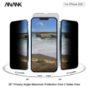 Kính cường lực Samsung S24 chính hãng ANANK 3D PRIVACY (full màn, chống nhìn trộm)