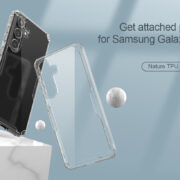 Ốp lưng Samsung Galaxy S24 chính hãng Nillkin Nature TPU (lưng cứng, viền dẻo trong suốt, chống sốc)