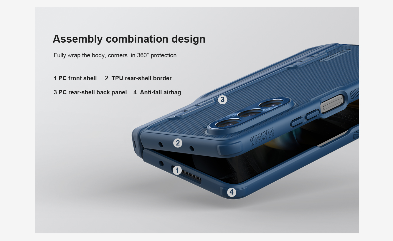 Op Lung Samsung Z Fold 5 Fold5 Chinh Hang Nillkin Super Frosted Shield Fold Lung Nham San Co Khay Dung But (4)