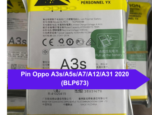 Thay Pin Oppo A3s A5s A7 A12 A31 2020 Blp673 Uy Tin Lay Ngay Tai Dong Da Ha Noi (2)