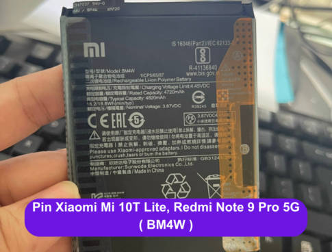 Thay Pin Xiaomi Mi 10t Lite Redmi Note 9 Pro 5g Bm4w Uy Tin Lay Ngay Tai Dong Da Ha Noi