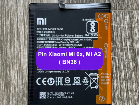 Thay Pin Xiaomi Mi 6x Mi A2 Bn36 Uy Tin Lay Ngay Tai Dong Da Ha Noi