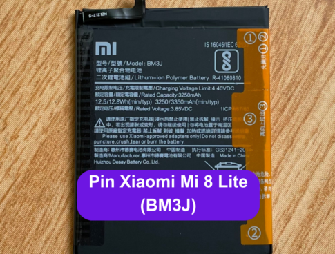 Thay Pin Xiaomi Mi 8 Lite Bm3j Uy Tin Lay Ngay Tai Dong Da Ha Noi