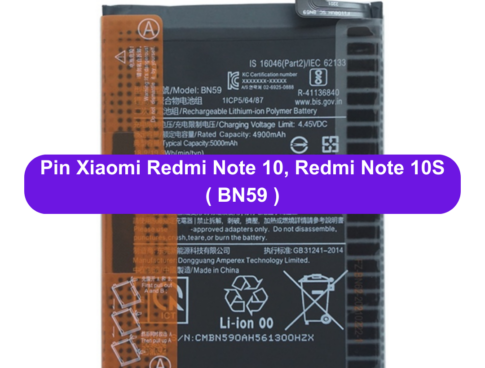 Thay Pin Xiaomi Redmi Note 10 Redmi Note 10s Bn59 Uy Tin Lay Ngay Tai Dong Da Ha Noi