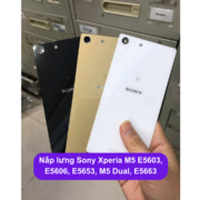 Nắp lưng Sony Xperia M5 E5603, E5606, E5653, M5 Dual, E5663, Thay mặt lưng Sony zin hãng lấy ngay tại Hà Nội