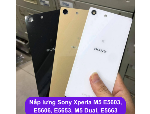 Nap Lung Sony Xperia M5 E5603 E5606 E5653 M5 Dual E5663 Thay Mat Lung Sony Zin Hang Lay Ngay Tai Ha Noi
