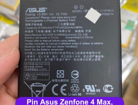 Thay Pin Asus Zenfone 4 Max Zc520kl C11p1610 Uy Tin Lay Ngay Tai Dong Da Ha Noi