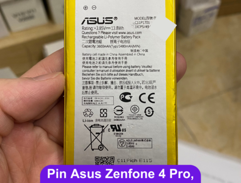 Thay Pin Asus Zenfone 4 Pro Zs551kl C11p1701 Uy Tin Lay Ngay Tai Dong Da Ha Noi