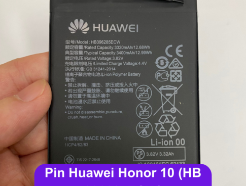 Thay Pin Huawei Honor 10 Hb 396285ecw Lay Ngay Tai Dong Da Ha Noi