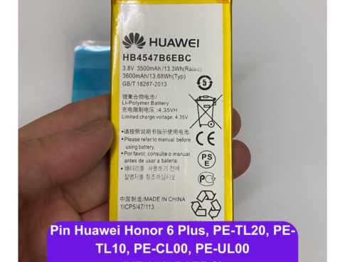 Thay Pin Huawei Honor 6 Plus Pe Tl20 Pe Tl10 Pe Cl00 Pe Ul00 Hb4547b6ebc Lay Ngay Tai Dong Da Ha Noi