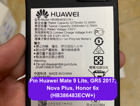 Thay Pin Huawei Mate 9 Lite Gr5 2017 Nova Plus Honor 6x Hb386483ecw Lay Ngay Tai Dong Da Ha Noi