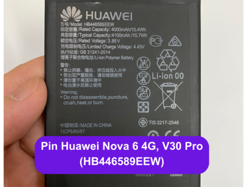 Thay Pin Huawei Nova 6 4g V30 Pro Hb446589eew Lay Ngay Tai Dong Da Ha Noi