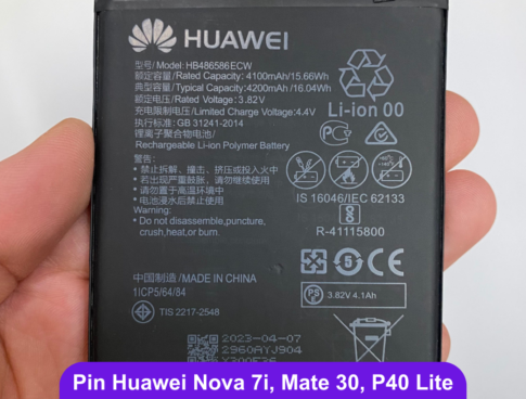 Thay Pin Huawei Nova 7i Mate 30 P40 Lite Hb486586ecw Lay Ngay Tai Dong Da Ha Noi