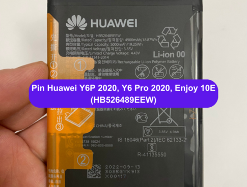 Thay Pin Huawei Y6p 2020 Y6 Pro 2020 Enjoy 10e Hb526489eew Uy Tin Lay Ngay Tai Dong Da Ha Noi