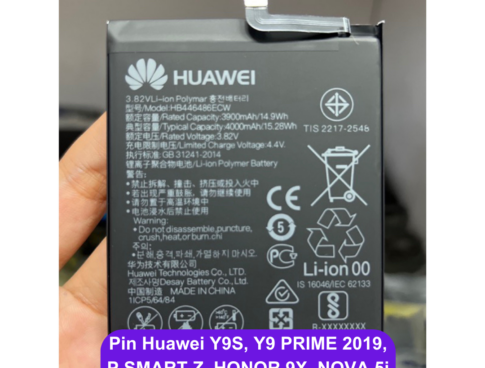 Thay Pin Huawei Y9s Y9 Prime 2019 P Smart Z Honor 9x Nova 5i Hb446486ecw Uy Tin Lay Ngay Tai Dong Da Ha Noi