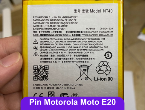 Thay Pin Motorola Moto E20 Nt40 Lay Ngay Tai Dong Da Ha Noi 2