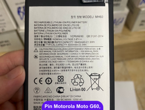 Thay Pin Motorola Moto G60 G10 Power Xt2127 4 Mh60lay Ngay Tai Dong Da Ha Noi